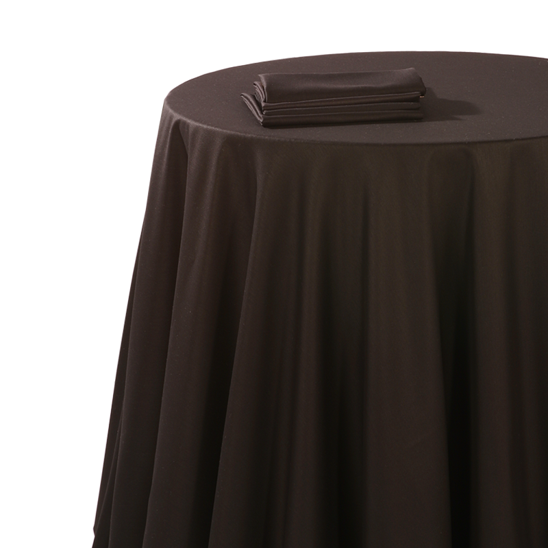 Mantel chintz negro 270 x 270 cm ignífugo M1