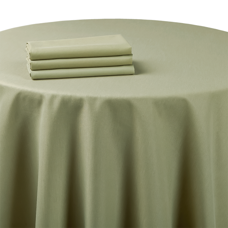 Pasillo de mesa chintz verde almendra 50 x 270 cm.