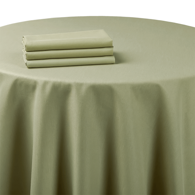 Pasillo de mesa chintz verde almendra 50 x 270 cm.