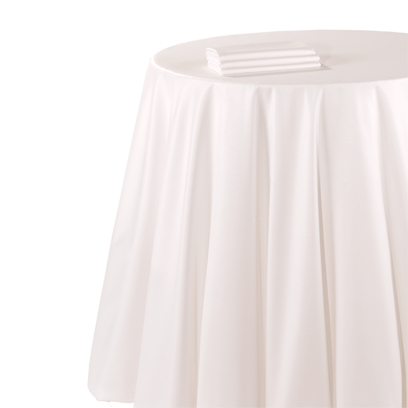Servilleta chintz blanco 60 x 60 cm. ignífuga M1