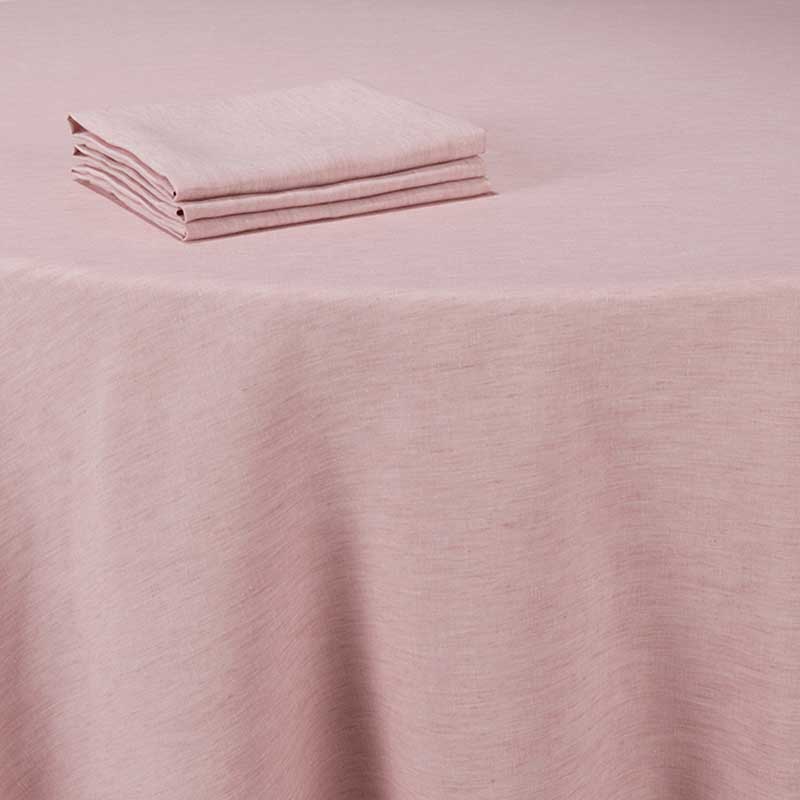 Mantel lino rosa 290 x 600 cm