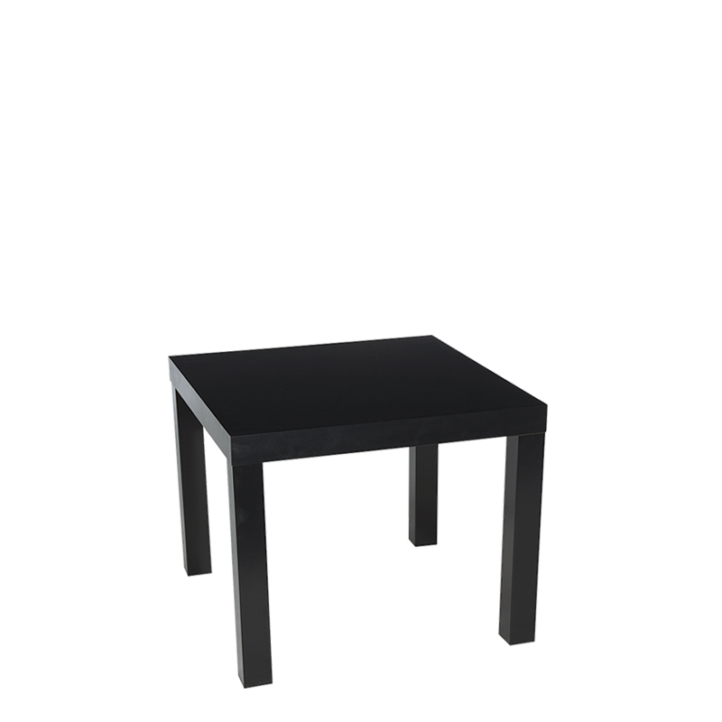 Mesa baja negra  55 x 55 cm Alt. 45 cm