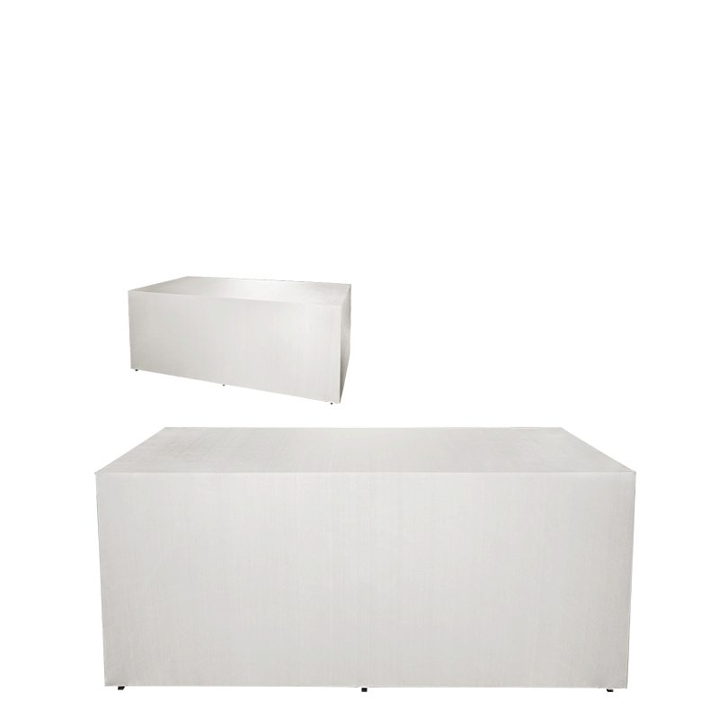 Buffet plegable con funda blanca 