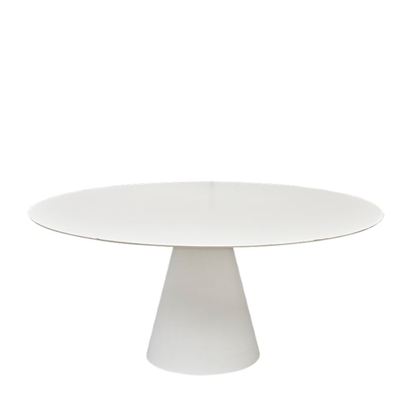 Mesa Icono redonda blanca Ø 160 cm Alt 72 cm