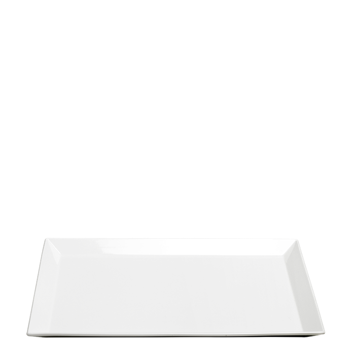 Bandeja porcelana blanca  48 x 32 cm Alt. 2,7 cm