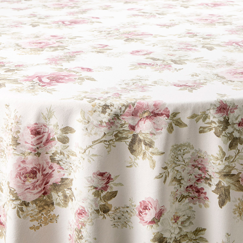 Mantel Flores rosas 340 x 340 cm