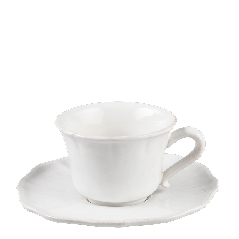 Taza y plato de té Romance 20 cl