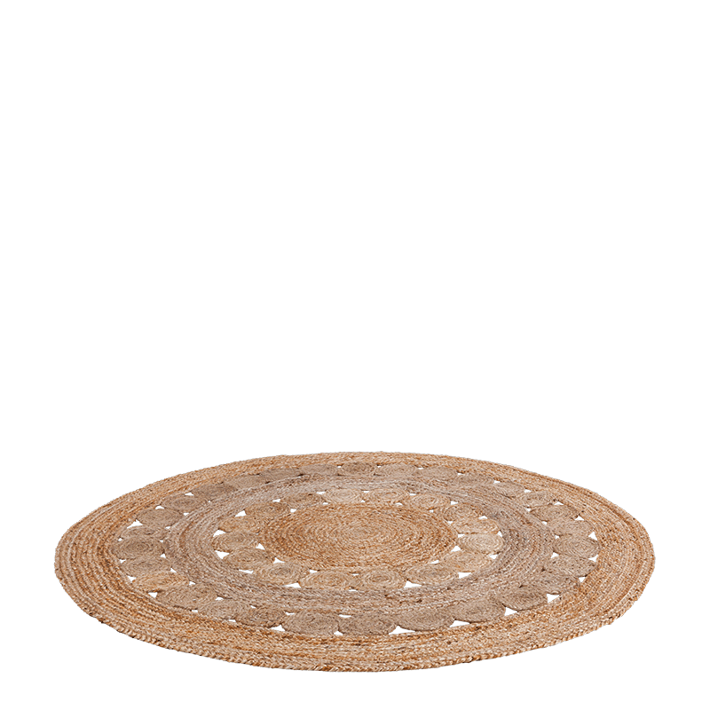 Alfombra natura vintage Ø 150 cm