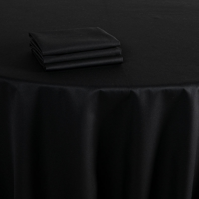 Mantel Marjorie negro 210 x 210 cm ignífugo M1