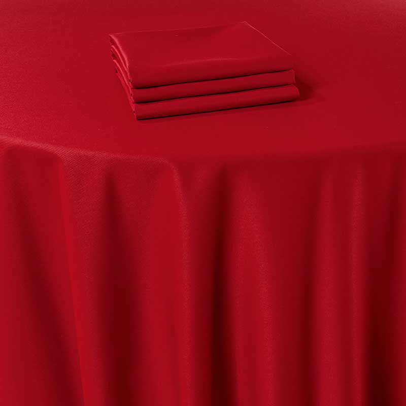 Mantel Marjorie rojo 180 x 350 cm ignífugo M1