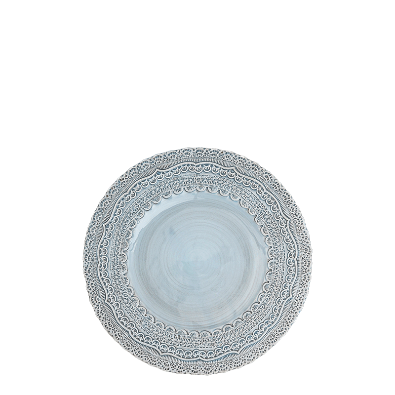 Plato de postre Encaje azul pastel Ø 23 cm
