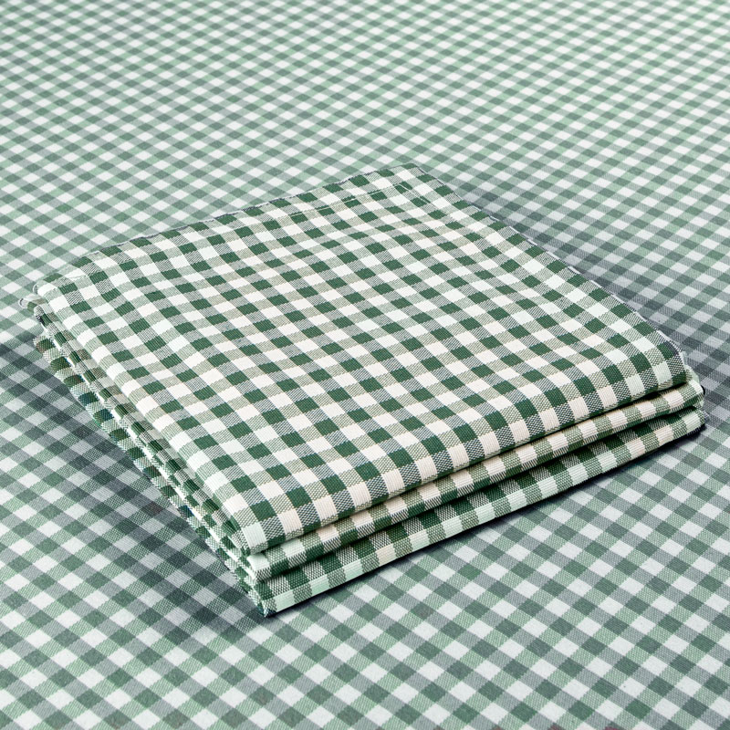 Servilleta Vichy verde y blanco 50 x 50 cm
