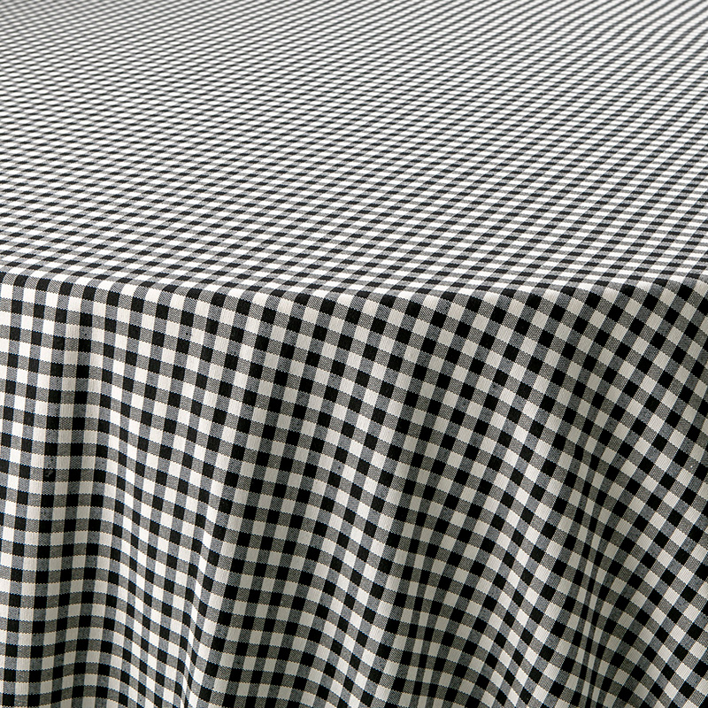 Mantel Vichy negro y blanco 340x340cm