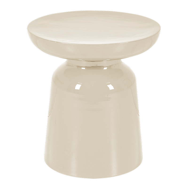 Mesa auxiliar Olympe cruda Ø 40 cm H 43 cm