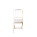 Silla Napoleón III blanca plegable