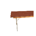 Mesa rectangular 80 x 220 cm.