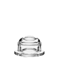 Mantequillera de cristal + tapa Ø ext 10 cm Ø int 5,5 cm Alt 6 cm