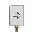 Poste indicator alt. 130 cm. formato A4