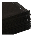 Servilleta cóctel tela negra 20 x 20 cm (30 u.)