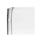 Soporte de fuente de cristal 20 x 20 cm. Alt. 35 cm