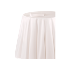 Pasillo de mesa chintz blanco de 50 x 270 cm. ignífugo M1