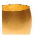 Vaso dorado Ø 9 cm Alt. 9,5 cm 36 cl
