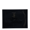 Fuente rectangular negro de cristal 24 x 32 cm