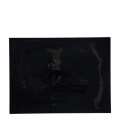 Fuente rectangular negro de cristal 24 x 32 cm