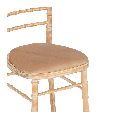 Silla Bambú con asiento caramelo