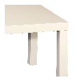 Mesa baja blanca 55 x 55 cm. Alt. 45 cm.