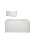 Buffet plegable con funda blanca 