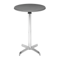 Mesa cóctel alta redonda acero Ø 60 cm Alt 111 cm