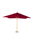 Parasol Luisiana rojo 300 x 300 cm + pie de granito Ø 50 cm