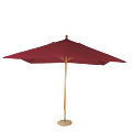 Sombrilla Luisiana rojo 300 x 300 cm + pie de granito Ø 50 cm