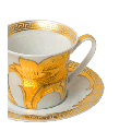 Taza y plato de café Versace 10 cl