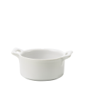 Mini cazuelita porcelana blanca Ø 7,2 cm H 3,5 cm 8 cl