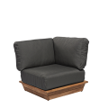 Módulo esquinero Lounge gris 76 x 76 cm H 70 cm