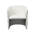 Sillón Club Sim blanco 69 x 64 H 76 cm