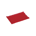 Set de mesa/servilleta tela roja 48x32 cm (por 12)