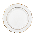 Plato grande Vintage blanco y dorado Ø 23-25 cm