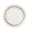 Plato grande Vintage blanco y dorado Ø 23-25 cm