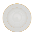 Plato hondo Vintage blanco y dorado Ø 23-25 cm