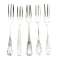 Tenedor de mesa Vintage plata