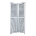 Biombo Luisiana gris acero 2 hojas L 130 cm Alt 205 cm