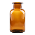 Bote de farmacia vintage en cristal marrón tamaño pequeño