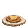 Circulo de madera vintage tamaño mediano Ø 26-27 cm