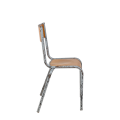 Silla escolar de madera vintage