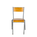 Silla escolar de madera vintage