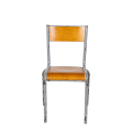 Silla escolar de madera vintage