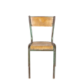 Silla escolar de madera vintage